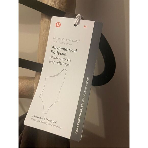 Lululemon Wundermost Ultra-Soft Nulu Asymmetrical Bodysuit - Picture 9 of 10